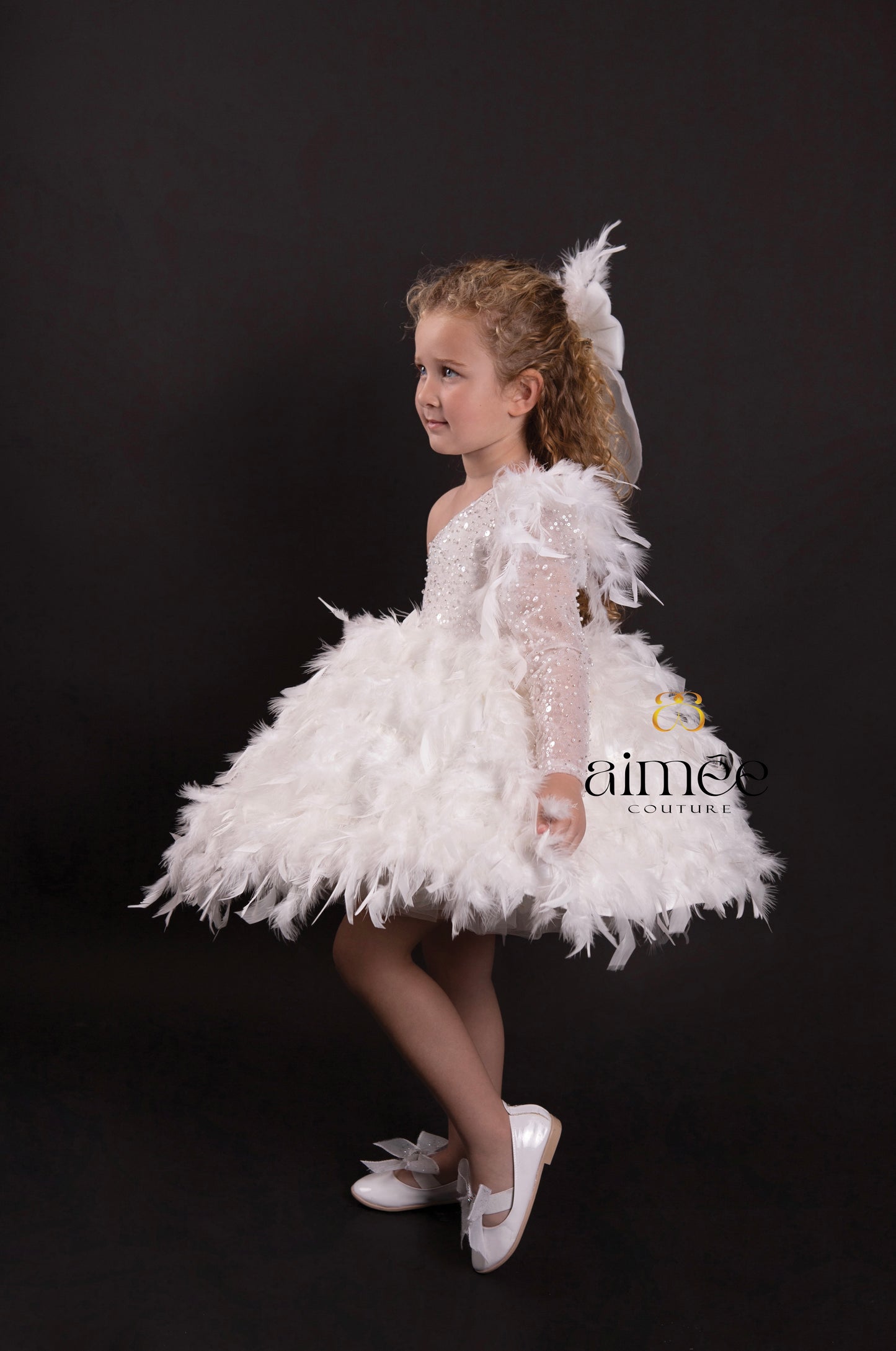 White Featherlight Fairy Dress