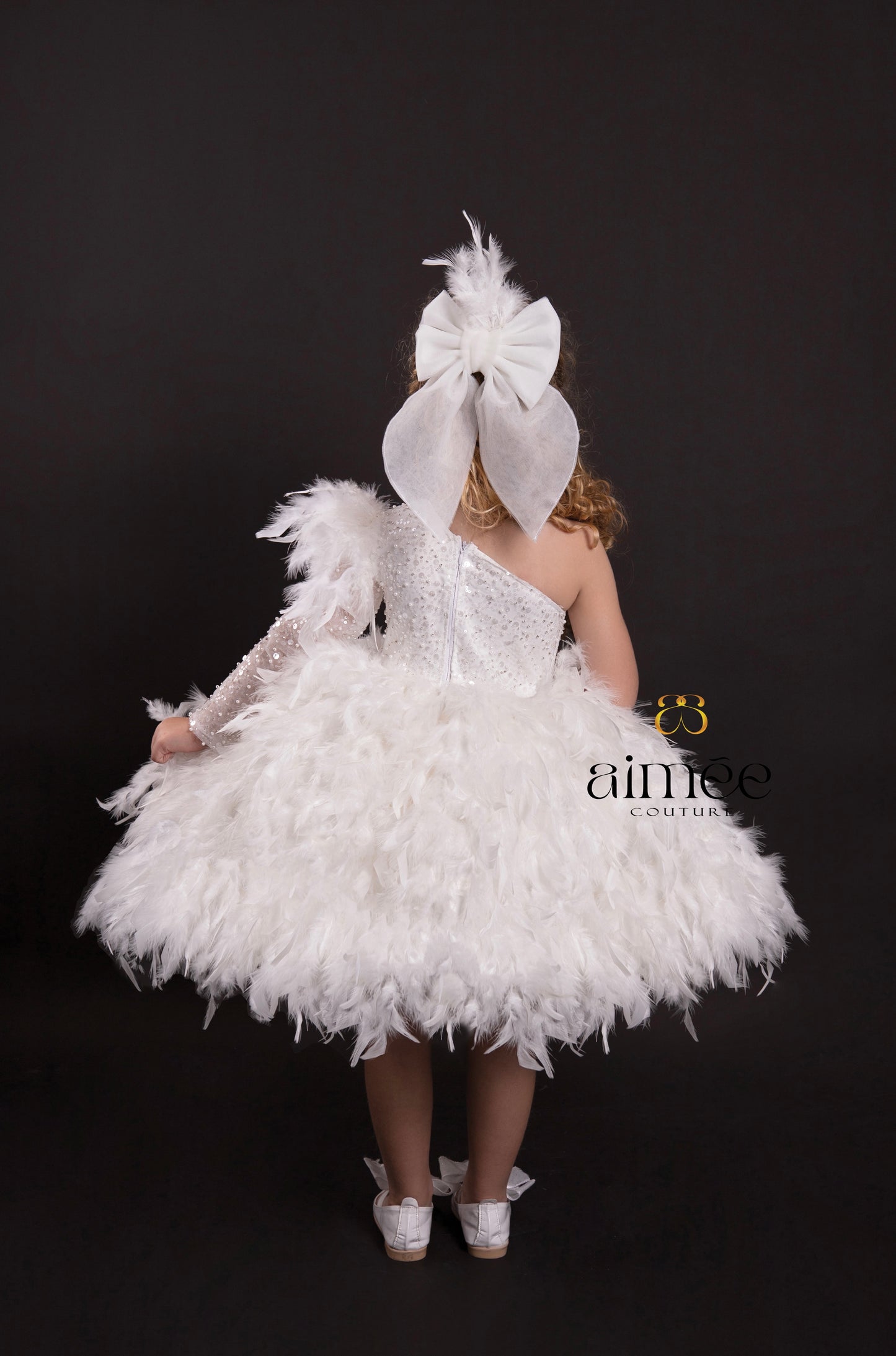 White Featherlight Fairy Dress